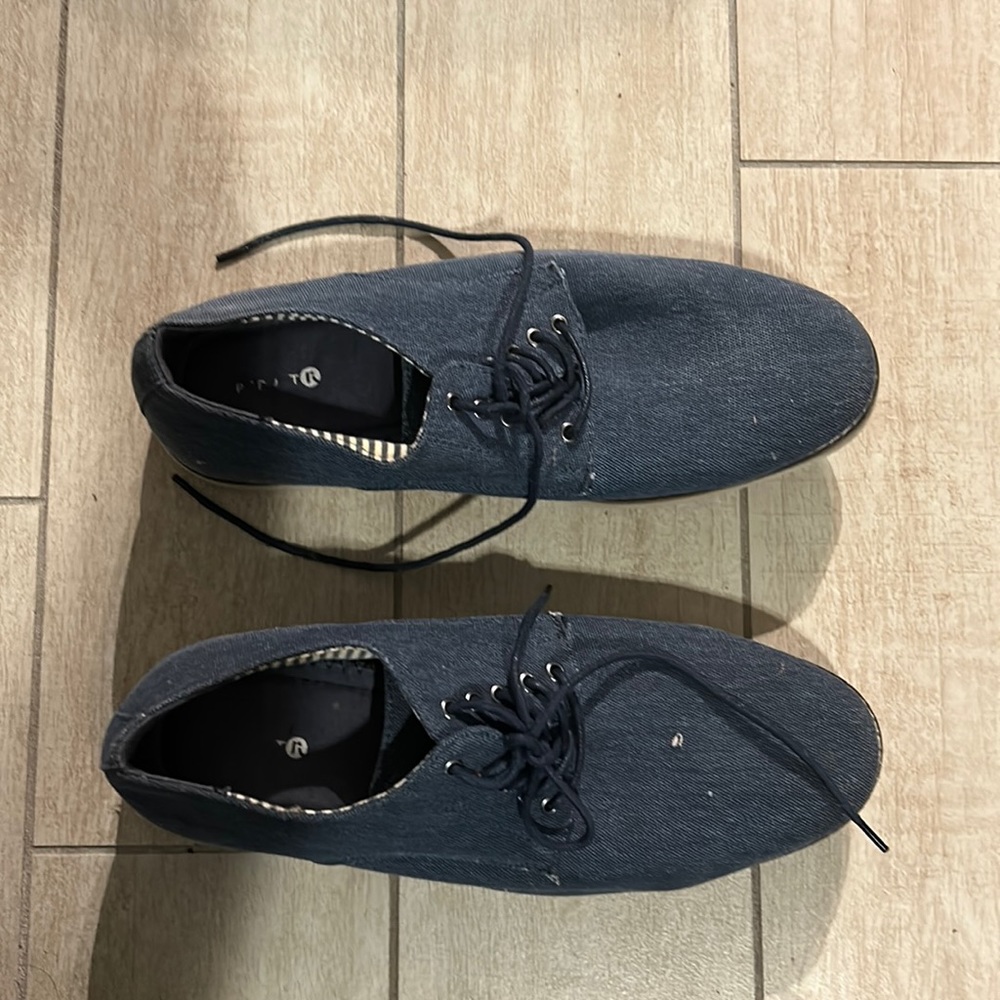 Blue and Gray Dress Shoes